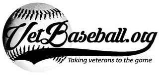 VETBASEBALL.ORG TAKING VETERANS TO THE GAME logo
