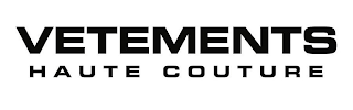 VETEMENTS HAUTE COUTURE logo
