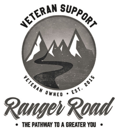 VETERAN SUPPORT VETERAN OWNED EST. 2015 RANGER ROAD THE PATHWAY TO A GREATER YOU logo