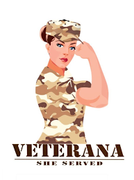VETERANA SHE SERVED logo
