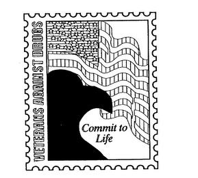 VETERANS AGAINST DRUGS COMMIT TO LIFE logo