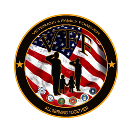 VETERANS & FAMILY FOREVER; ALL SERVING TOGETHER VFF logo