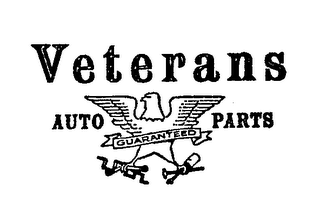 VETERANS AUTO PARTS GUARANTEED logo