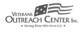 VETERANS OUTREACH CENTER INC. SERVING THOSE WHO SERVE U.S. logo