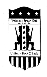 VETERANS SPEAK OUT FOR AMERICA UNITED - BACK 2 BACK logo