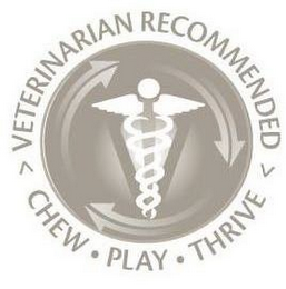 VETERINARIAN RECOMMENDED CHEW PLAY THRIVE logo