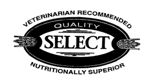 VETERINARIAN RECOMMENDED QUALITY SELECT NUTRITIONALLY SUPERIOR logo