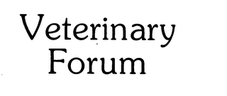 VETERINARY FORUM logo