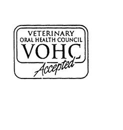 VETERINARY ORAL HEALTH COUNCIL VOHC ACCEPTED logo