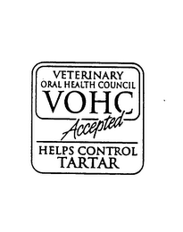 VETERINARY ORAL HEALTH COUNCIL VOHC ACCEPTED HELPS CONTROL TARTAR logo