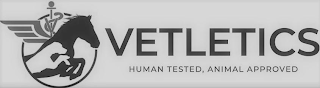 VETLETICS HUMAN TESTED, ANIMAL APPROVED logo