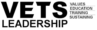 VETS LEADERSHIP VALUES EDUCATION TRAINING SUSTAINING logo