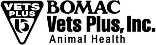 VETS PLUS B BOMAC VETS PLUS, INC. ANIMAL HEALTH logo