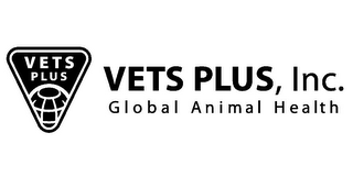 VETS PLUS VETS PLUS, INC. GLOBAL ANIMALHEALTH logo
