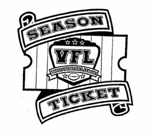 VFL VARSITY FOOTBALL LEAGUE SEASON TICKET logo
