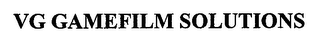 VG GAMEFILM SOLUTIONS logo
