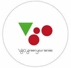 VGO VGO GREEN YOUR SENSES logo