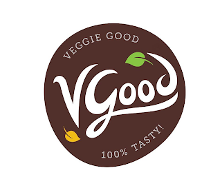 VGOOD VEGGIE GOOD 100% TASTY! & DESIGN logo