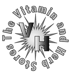 VH THE VITAMIN AND HERB STORES logo
