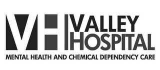 VH VALLEY HOSPITAL MENTAL HEALTH AND CHEMICAL DEPENDENCY CARE logo