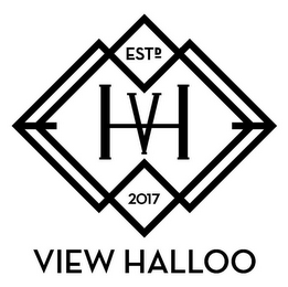 VH VIEW HALLOO ESTD 2017 logo
