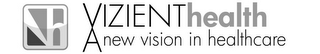 VH VIZIENT HEALTH A NEW VISION IN HEALTHCARE logo
