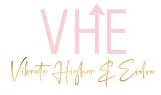 VHE VIBRATE HIGHER & EVOLVE logo