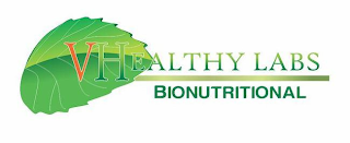 VHEALTHY LABS BIONUTRITIONAL logo