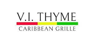 V.I. THYME CARIBBEAN GRILLE logo