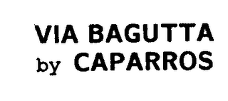 VIA BAGUTTA BY CAPARROS logo