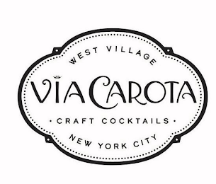 VIA CAROTA · CRAFT COCKTAILS · WEST VILLAGE NEW YORK CITY logo