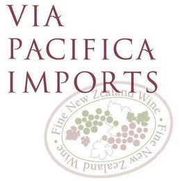 VIA PACIFICA IMPORTS FINE NEW ZEALAND WINE logo
