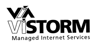 VIA VISTORM MANAGED INTERNET SERVICES logo