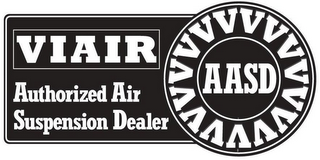 VIAIR AUTHORIZED AIR SUSPENSION DEALER AASD VVVVVVVVVVVVVVV logo