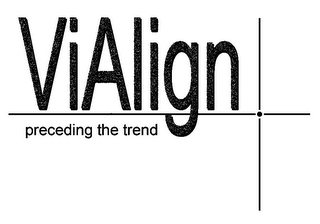 VIALIGN PRECEDING THE TREND logo