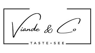 VIANDE & CO TASTE + SEE logo