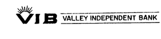 VIB VALLEY INDEPENDENT BANK logo