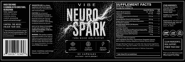 VIBE NEURO SPARK TURN NOISE INTO OUTPUT FOCUS SUPPORT* CLARITY SUPPORT* MENTAL ENERGY* 60 CAPSULES DIETARY SUPPLEMENT logo