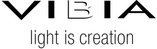 VIBIA LIGHT IS CREATION logo
