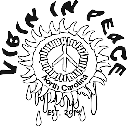VIBIN IN PEACE NORTH CAROLINA EST. 2019 logo