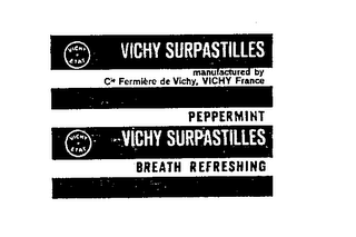 VICHY SURPASTILLES PEPPERMINT BREATH REFRESHING logo