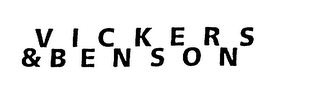 VICKERS & BENSON logo