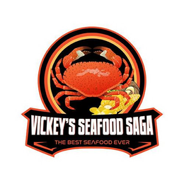 VICKEY'S SEAFOOD SAGA THE BEST SEAFOOD EVER logo