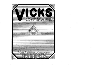 VICKS VAPO RUB VICK CHEMICAL COMPANY logo