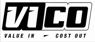 VICO VALUE IN COST OUT logo