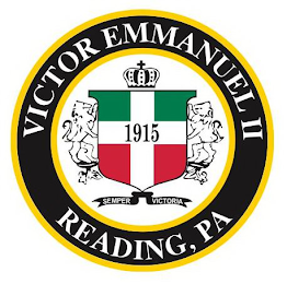 VICTOR EMMANUEL II READING, PA 1915 SEMPER VICTORIA logo