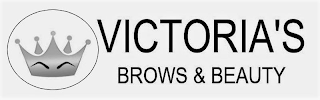 VICTORIA'S BROWS & BEAUTY logo