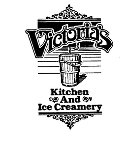 VICTORIA'S KITCHEN AND ICE CREAMERY logo