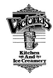 VICTORIA'S KITCHEN AND ICE CREAMERY logo