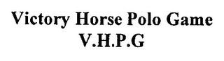 VICTORY HORSE POLO GAME V.H.P.G logo